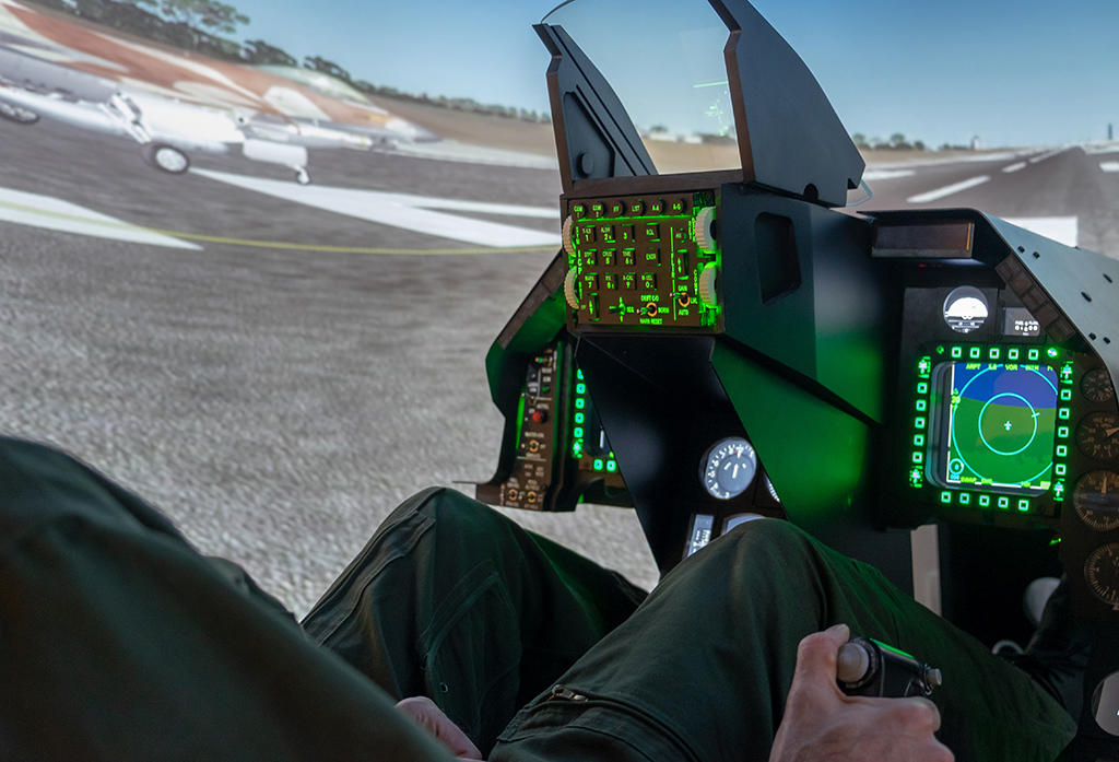 Fighter aircraft simulator